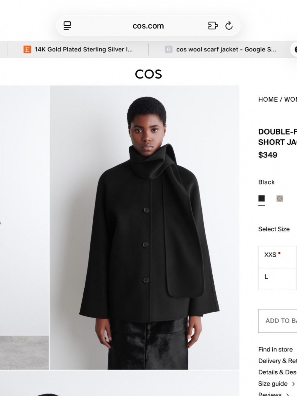 Cos Scarf Coat